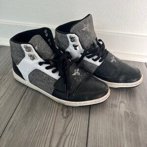 Creative Recreation Sneakers, Black Tweed Black Ostrich, Men, Size 10